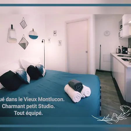 Charmant Petit Studio Tout Equipe Montluçon Exterior foto
